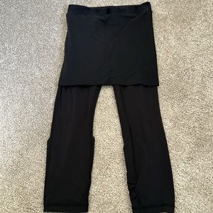 Lululemon Crop Leggings with built in skirt and back detail